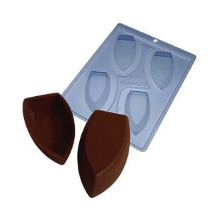 Forma para Chocolate com Silicone Barca de Chocolate P 18g Ref. 9542