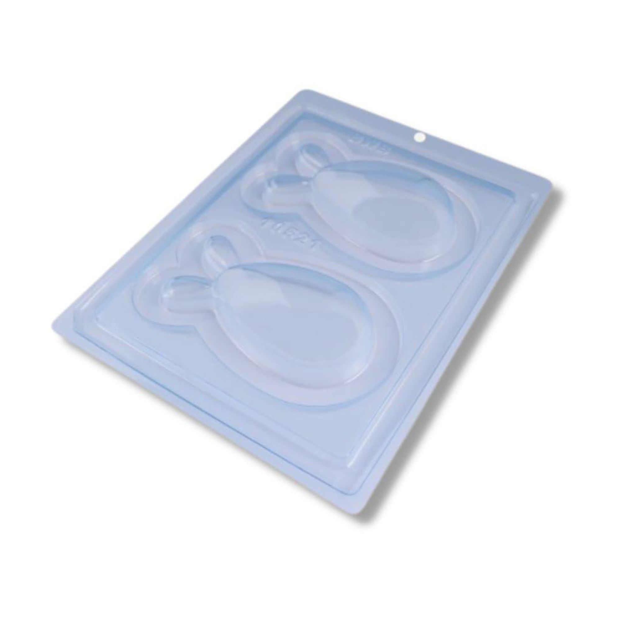 Forma Especial com Silicone em 3 Partes Ovo com Orelhas 100g BWB Ref 10521 - Imagem 3