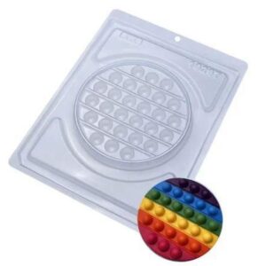 Forma Para Chocolate Pop It Redondo Bwb